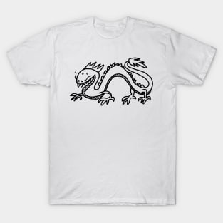 Dragon Line Drawing T-Shirt